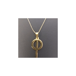 PHI TECH pendentif doré 3 cms de hauteur